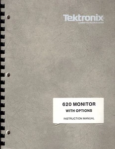 Original Tektronix 620 Monitor With Options Instruction Manual 070-2650-00 - Picture 1 of 2