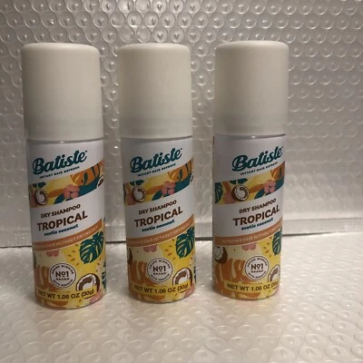 3x Batiste Instant Hair Refresh Dry Shampoo Coconut Exotic Tropical 1.06  Travel - Image 1 of 2
