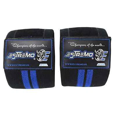 Weight Lifting Knee Wraps Fist Straps Power Lifter Gym Training Fitness Supports - Image 1 of 3
