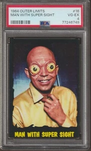 1964 OUTER LIMITS TRADING CARD #16 - PSA 4 - MAN WITH SUPER SIGHT - Picture 1 of 2