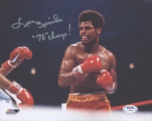 Leon Spinks Boxing Champion Signed 8x10 Photo PSA COA Muhammad Ali H - Picture 1 of 1