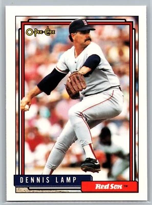 Dennis Lamp 1992 O-Pee-Chee Set Break BASEBALL #653 Boston Red Sox - Image 1 of 2