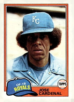 1981 Topps #473 Jose Cardenal - Image 1 of 2