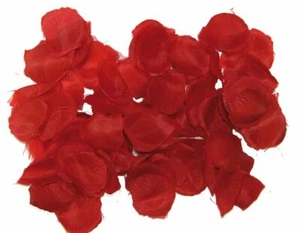 BURGUNDY ROSE PETAL FABRIC TABLE CONFETTI WEDDING / PARTY DECORATION - Picture 1 of 1