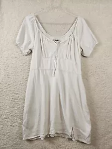 Vestido campesino midi blanco grande Abercrombie & Fitch para mujer Y2k Cottagecore Boho - Imagen 1 de 17