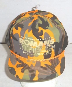 You're Going To Love It At... Romans Independence, KS Camo Strapback Trucker Hat - Picture 1 of 7