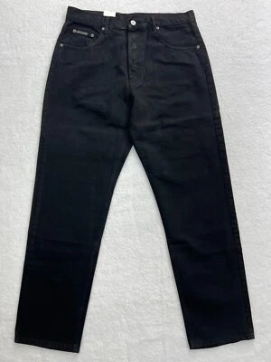 Calvin Klein Jeans Easy Fit Tapered Leg Button Fly Black Women's Size 13 VTG NWT - Image 1 of 4