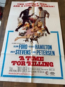 Glenn Ford, Inger Stevens, Max Baer - A TIME FOR KILLING - 1 Sheet - Picture 1 of 1