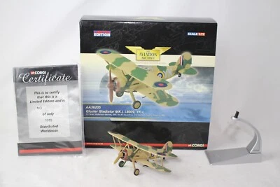 CORGI DIECAST GLOSTER GLADIATOR MK.1, L8009 RAF FIGHTER PLANE, 1:72 SCALE, BOXED - Image 1 of 4