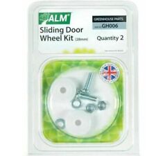 ALM Greenhouse Sliding Door Replacement Nylon Plastic Wheel Kit 28mm GH006