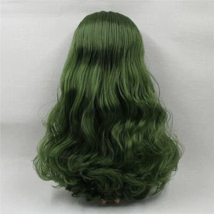 Muñeca Takara 12" Neo Blythe RBL Larga Nueva Verde Rizos Cuero Cabelludo Pelucas y Cúpula - Imagen 1 de 1