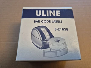 ULINE S-21838 Bar Code Labels 0.75" x 2.5" 2-Pack 2 Rolls 900 Labels Total - Bild 1 von 6