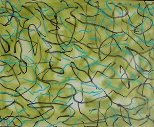 Modernist GROSSES ABSTRAKTES GEMÄLDE Expressionist MODERNE KUNST NÄHE BEGEGNUNG FOLTZ - Bild 1 von 6
