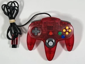 Genuine Nintendo N64 Watermelon Red Controller Stick Slightly Loose - Picture 1 of 3