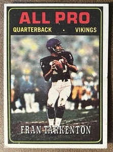 1974 Topps Set-Break #129 Fran Tarkenton Ap EX - Picture 1 of 2