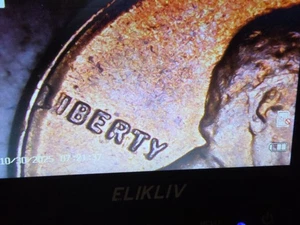 1955 Lincoln Wheat Cent with Obverse L on Rim US Mint Coin - Picture 1 of 3