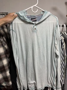 Johnnie-O Hangin' Out Sudadera con Capucha Ligera Para Hombre Grande Pullover Golf Gris Claro - Imagen 1 de 5