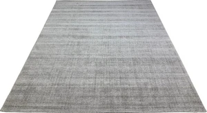 Handmade Wool Area Rug for Living Room 8x10 ft Handloom Knotted Grey 250x300 cm - Picture 1 of 24
