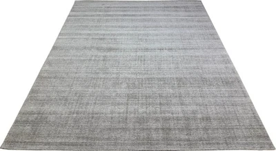 Handmade Wool Area Rug for Living Room 8x10 ft Handloom Knotted Grey 250x300 cm - Image 1 of 4