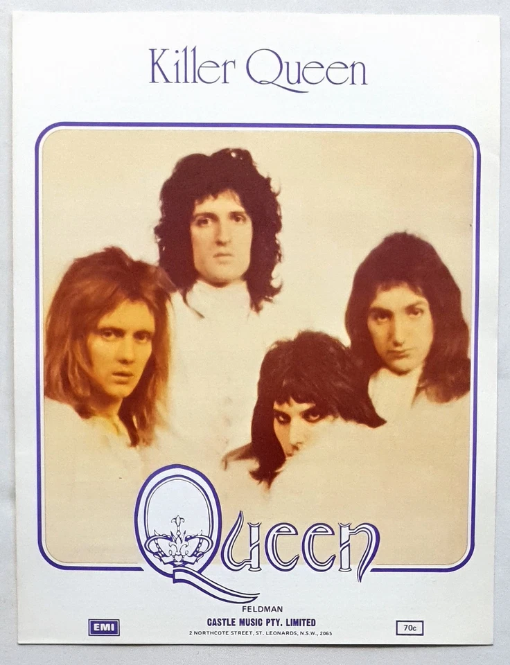 Queen - Killer Queen - 1974 Original Australian Sheet Music - Image 1 of 1