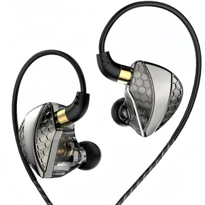 QKZ HI6T Wired Gaming Earbuds with Mic, in Ear Monitor Headphones,IEM Earphon... - Foto 1 di 7