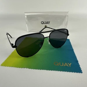 Gafas de sol Quay High Key Mini negras polarizadas aviador con estuche y paño de limpieza - Imagen 1 de 11