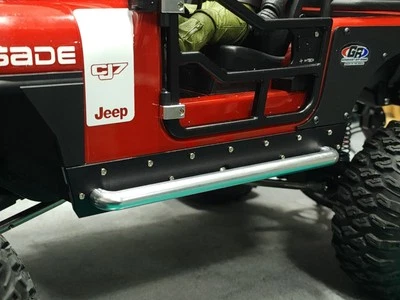 Placa lateral de metal H-TECH RC 1/10 y paso para Axial SCX10 III Jeep CJ-7... - Imagen 1 de 4