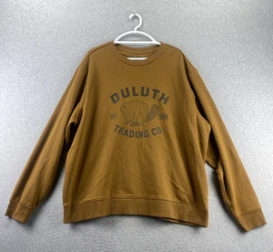 Sudadera Duluth Trading Co 3XL Marrón Logo Castor Calce Relajado Mezcla de Algodón - Imagen 1 de 7