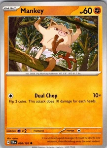 Mankey 098/191 Common Regular SV08: Surging Sparks NM - Picture 1 of 2