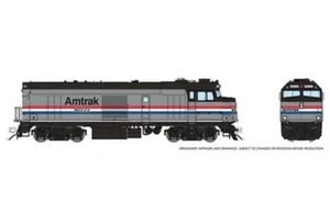 Ho Rapido Amtrak NPCU F40 repollo AMTK #90222 PH3 diésel pasajero loco DC 81015 - Imagen 1 de 1