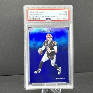 Panini Prestige 2024 - Joe Burrow #57 Xtra Points Blue Premium/299 PSA 10 Pop 1 - Imagen 1 de 2