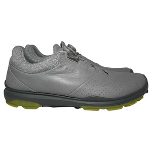 Scarpe da golf Ecco Biom Hybrid 3 da uomo taglia 11 BOA Gore Tex grigie sneakers senza punte - Foto 1 di 12