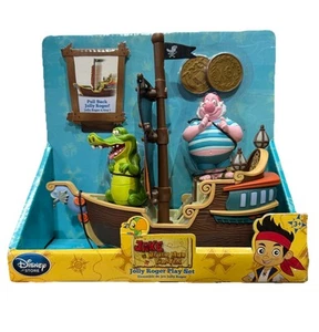 Disney Jake Never Land Pirates Jolly Roger Play Set Croc & Mr Smee NIB - Picture 1 of 4