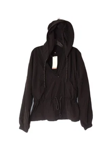 CALIA MUJER ROPA EXTERIOR NEGRO PURO CORTAVIENTOS CON CAPUCHA TALLA X- PEQUEÑO PRECIO DE VENTA SUGERIDO POR EL FABRICANTE $118 - Imagen 1 de 8