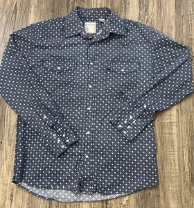 Roper Wear The West Western Cowboy Core L/S Button Shirt Men Small Pearl Snaps - Picture 1 of 19