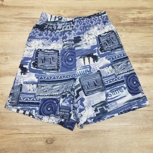 Vintage Hilo Hattie Shorts Womens Small Abstract Hawaiian Hawaii Rayon 90s - Picture 1 of 9