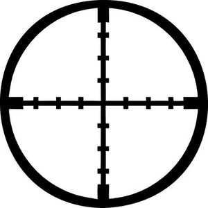 CrossHairs Sniper Hunting vinyl decal sticker car truck - U Pick Color & Size - Picture 1 of 2