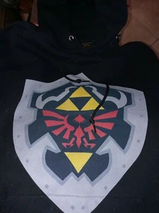 Nintendo Fifth Sun Sweatshirt Mens Pull Over Hoodie Kangaroo pockets XL Black - Picture 1 of 6
