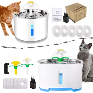 2.4L Trinkbrunnen Haustier Automatisch Wasserspender für Katzen Hunde mit Filter - Bild 1 von 24