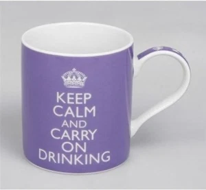 KEEP CALM AND CARRY ON DRINKING GIFT BOXED MUG IDEAL SECRET SANTA OR FUN GIFT - Picture 1 of 1
