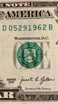 Fancy Serial Number Date Of Birth 05-29-1962 Special Date Circulated Condition - Image 1 of 3