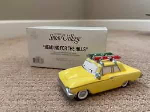 Department 56 - Heading for the Hills Yellow Car w/ Ski Rack (FREE SHIPPING) - Picture 1 of 2