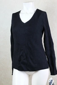 INC  New Womens Multi-Directional Ribbe Deep Black  Petite Size PL  R6B2 - Bild 1 von 6
