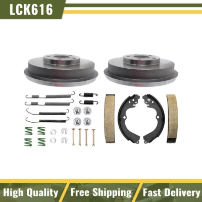 Kit de herrajes de tambores de freno y zapatas de freno traseros para Subaru Forester 1998-2008 Foto 1 de 4