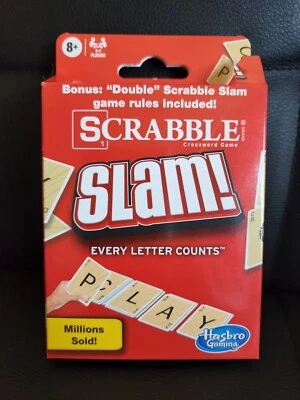 Hasbro Scrabble Slam! Card Game Ages 8+, 2-4 Players Fun Family Game Night BRAND - Image 1 of 4