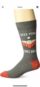 Calcetines Beer Pong Takes Balls Hot Sox gris carbón - Imagen 1 de 3