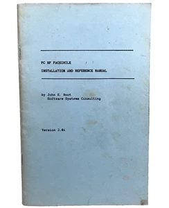 1988 PC HF Facsimile, Installation and Reference Manual, John E. Hoot, Ver. 2.0i - Picture 1 of 17