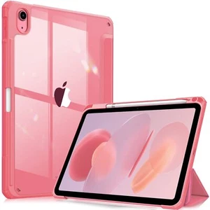 Hybrid Slim Case for iPad 10th Generation 10.9 Inch Tablet (2022 Model) (Pink) - Picture 1 of 9
