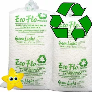 More details for 30 cubic foot box of ecoflo biodegradable loose void fill packing peanuts