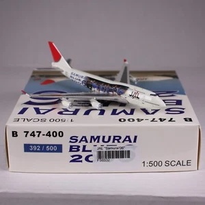 Boeing 747-400 JAL Samurai Blue 2006 JFA 1:500 Die-Cast Airplane /500 (250999) - Picture 1 of 6